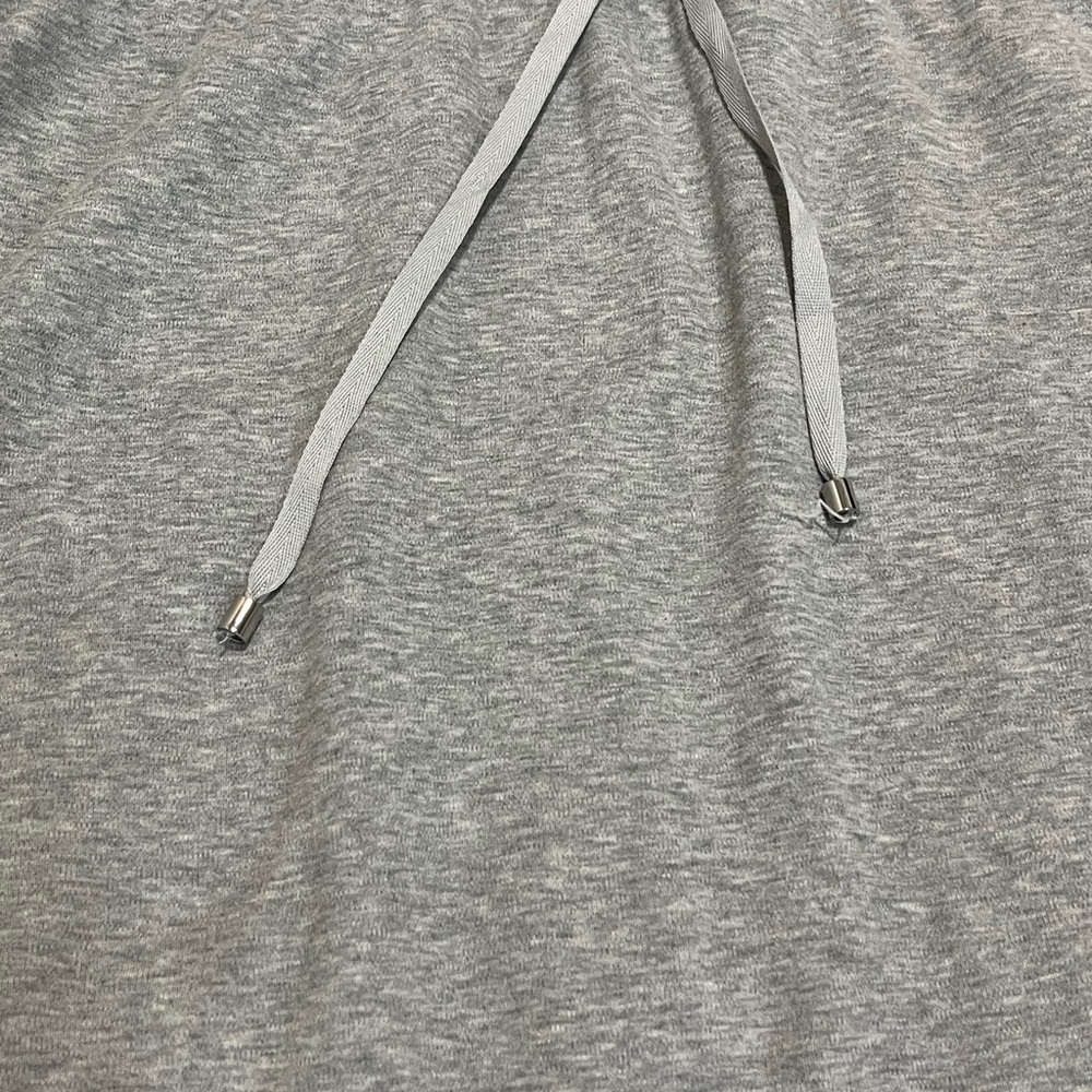 Haven Well Within Anthropologie Gray Cotton Midi Dress Size M Drawstring Waist - Picture 6 of 8